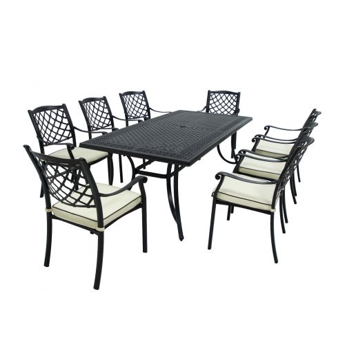 Positano Aluminium 9 piece Outdoor Setting Australia