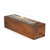 Galio Linear Automatic Gas Fire Pit Australia in Corten colour