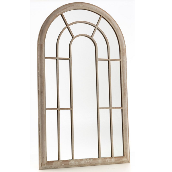 Tracey Garden Window Sand colour Painted Mirror - 75cm Wide x 131cm High