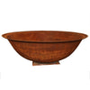 Cast Iron Deep Fire Pit Bowl with Trivet Base - 100cm Diameter x 40cm High