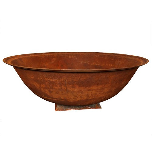 Cast Iron Deep Fire Pit Bowl with Trivet Base - 100cm Diameter x 40cm High