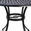 Marco Cast Aluminium Outdoor Table underneath close up