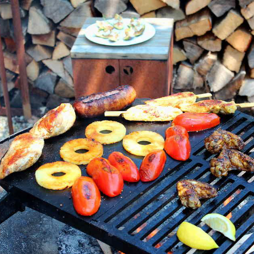 Yagoona Yabbi Fire Pit and Barramundi BBQ Australia in action 