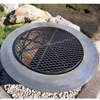 Fire Pit Metal Cooking Grill on a teppanyaki fire pit