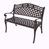 Melissa Cast Aluminium Bench in dark bronze colour Australia