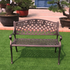 Melissa Cast Aluminium Bench in a garden setting Australia