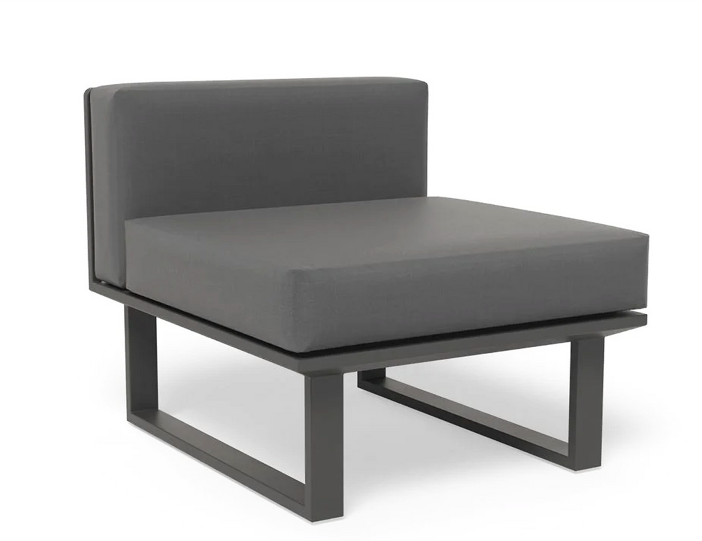 Vivara Sofa Australia Modular Section C - No Arm in charcoal colour