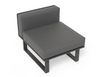 Vivara Sofa Australia Modular Section C - No Arm in charcoal