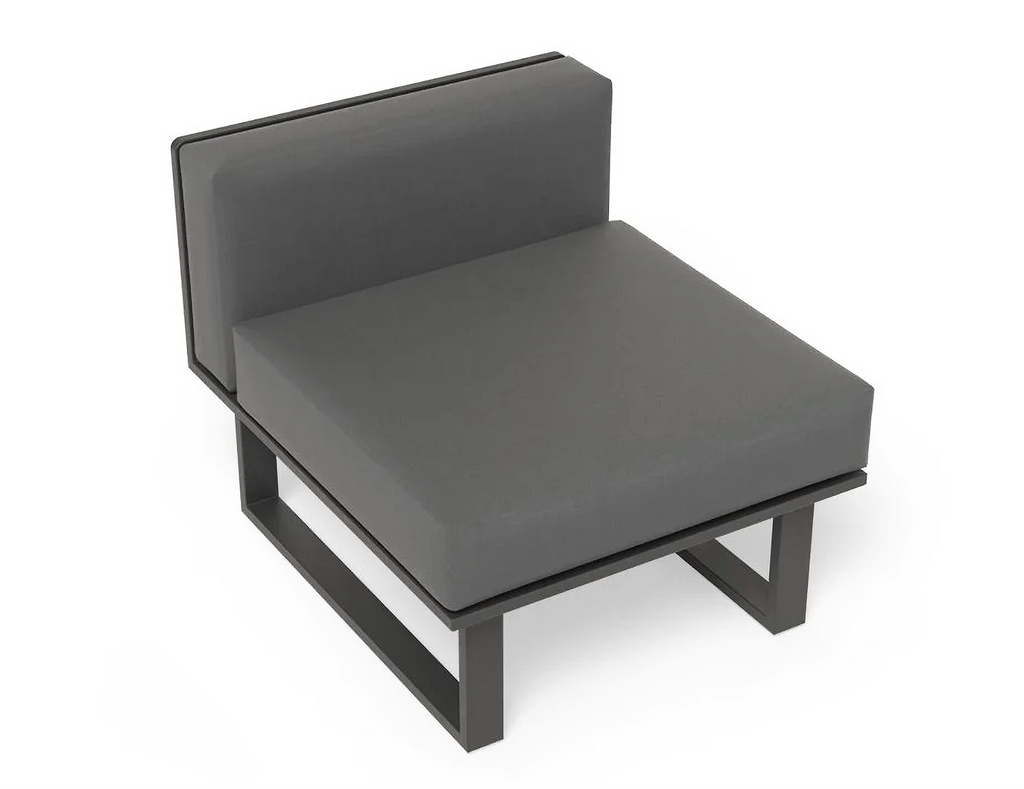 Vivara Sofa Australia Modular Section C - No Arm in charcoal