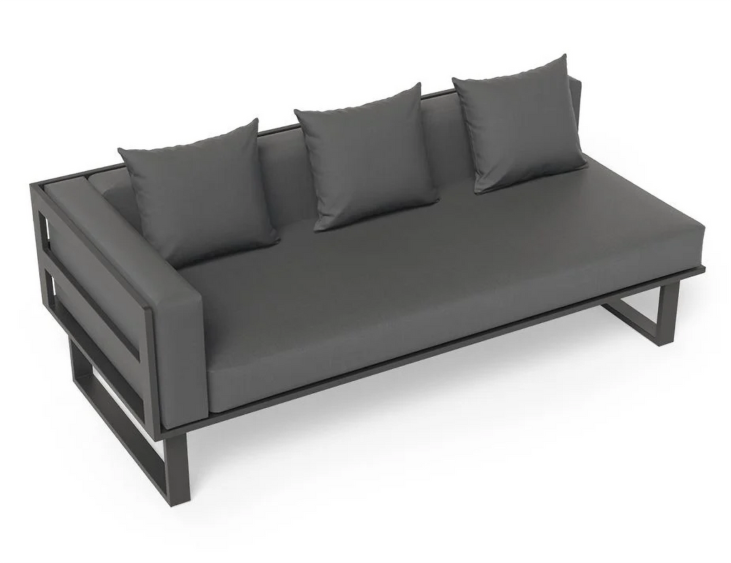 Vivara Sofa Australia Modular Section A - Left Arm in Charcoal colour