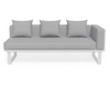 Vivara Sofa Australia Modular Section B - Right Arm in White colour