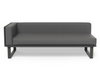 Vivara Sofa Australia Modular Section A - Left Arm in Charcoal colour