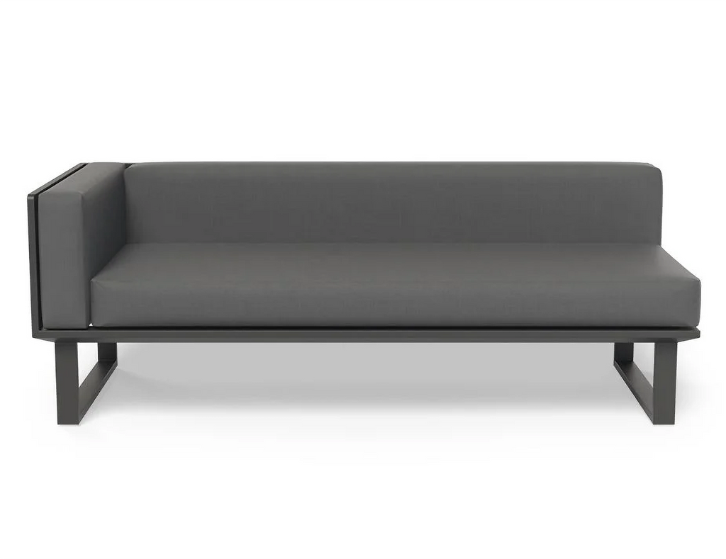 Vivara Sofa Australia Modular Section A - Left Arm in Charcoal colour