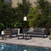 Vivara Sofa Australia - Single and Two Seater outdoor setting in charcoal