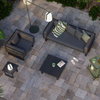 Charcoal coloured Vivara Sofa Australia - Single and Two Seater outdoor setting