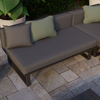 Vivara Modular Sofa - lifestyle outdoor modern furniture with no arm in charcoal