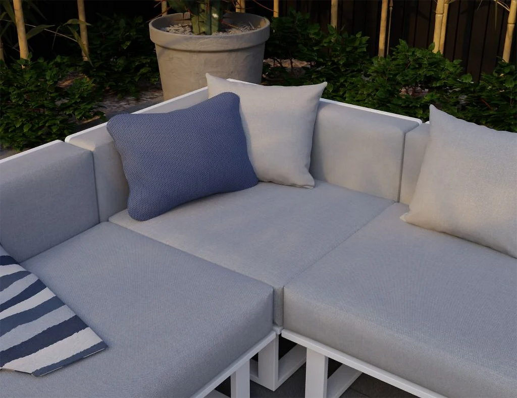 Vivara outdoor Sofa Australia Modular Sections in White 