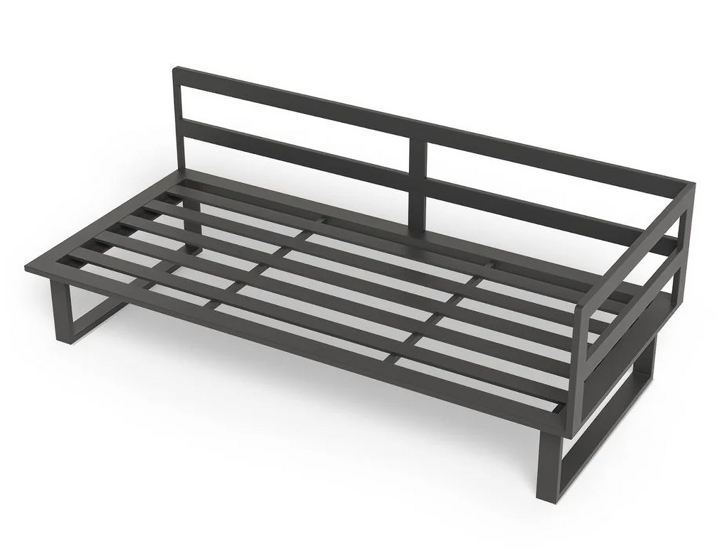 Frame of the Vivara Sofa Australia Modular Section B - Right Arm in Charcoal colour