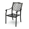 Positano Aluminium Outdoor Chair in Sand black colour