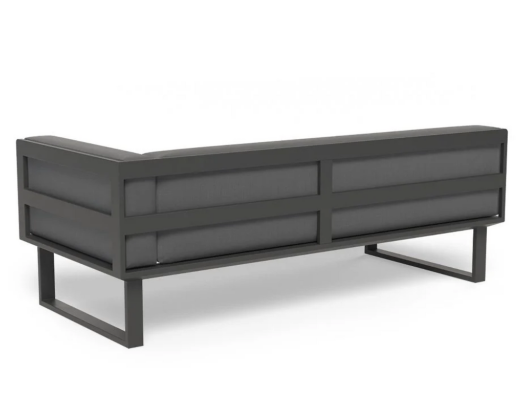 Vivara Sofa Australia Modular Section B - Right Arm in Charcoal, back view