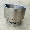 Smokeless Stainless Steel Fire Pit with inferno cut in the base