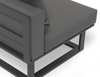 Close up of Vivara Sofa Australia Modular Section D - Corner in charcoal