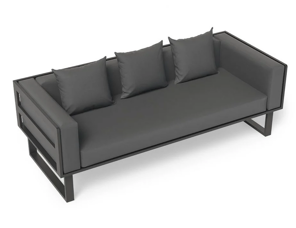 Charcoal coloured Vivara outdoor Sofa Australia - Two Seater