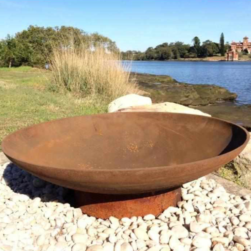 The Cauldron Cast Iron Fire Pit in 800mm.