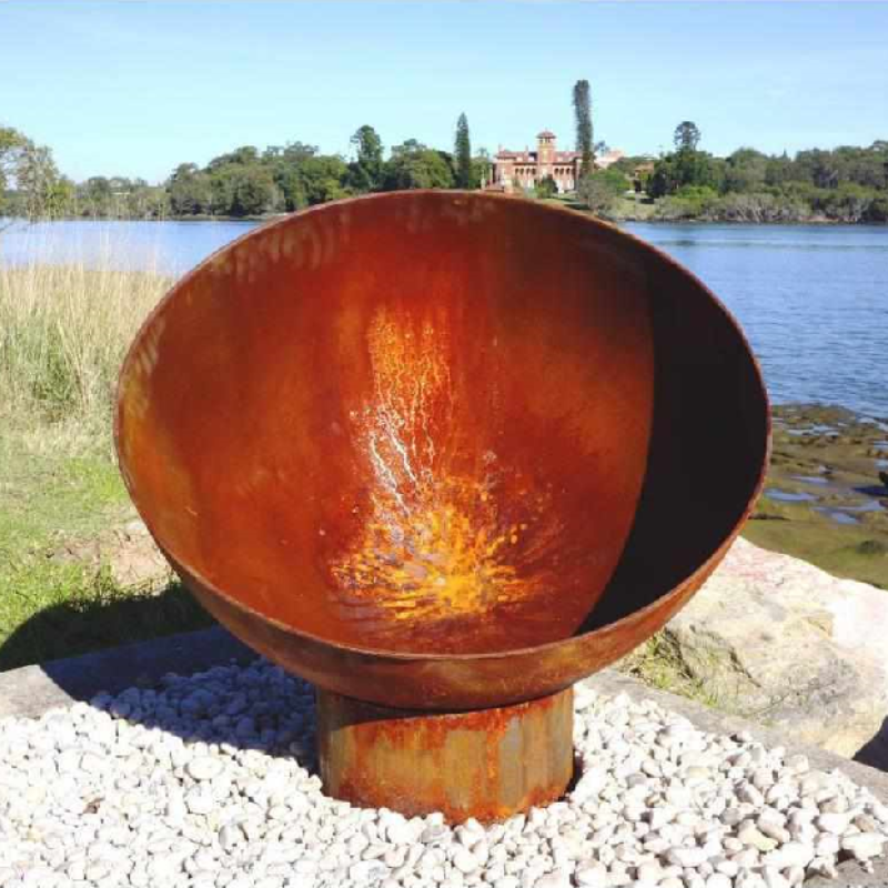 The Goblet Fire Pit at a lake side