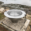 Complete set up of the Teppanyaki Stainless Steel Fire Pit