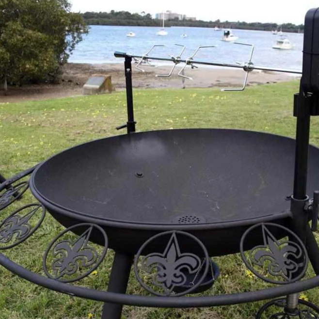 The Ultimate BBQ Fire Pit with spit rotiserrie 