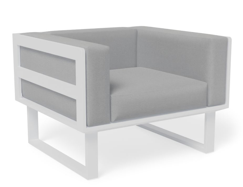 Single Seater White coloured Vivara outdoor Sofa Australia